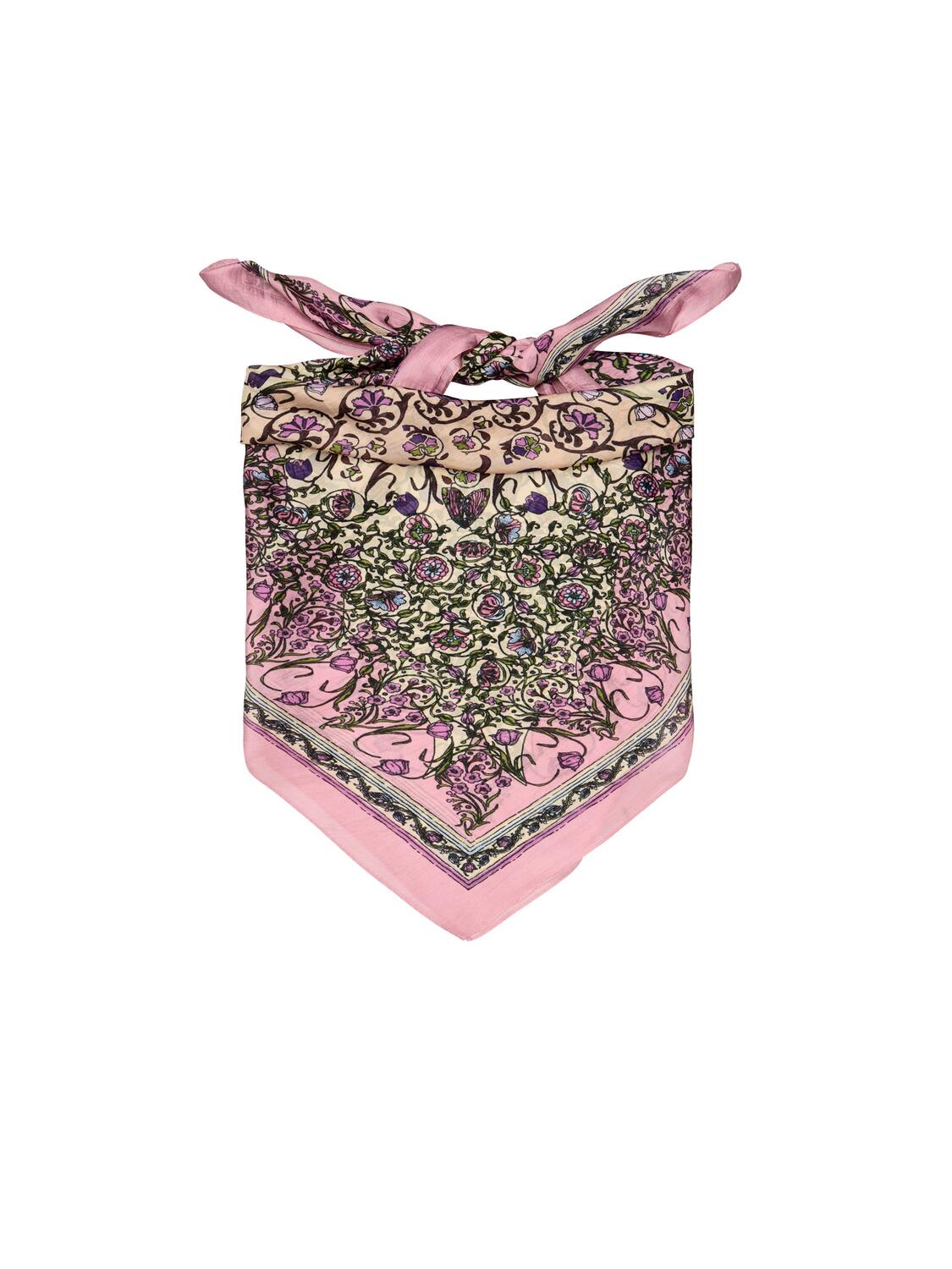 Gardenparty Taby Sia silketørklæde - Peony Pink